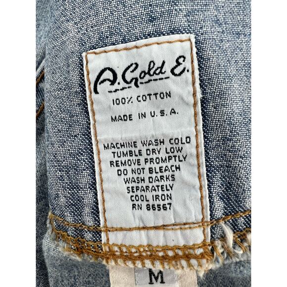 AGOLDE VINTAGE Cropped Jean Jacket Light Wash Women’s Size Medium Made In USA - Picture 4 of 11